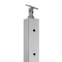 Cable Railing Post, 36" x 1" x 2" Steel Horizontal Hole Deck Railing Post, 11 Pre-Drilled Holes, SUS304 Stainless Steel Cable Ra
