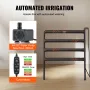 Hydroponics Growing System, 36 Sites 4 Layers, Dark Grey PVC Pipes Hydroponic Grow Kit with Water Pump, Timer, Baskets and Spong