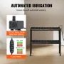 Hydroponics Growing System, 72 Sites 2 Layers, Dark Grey PVC Pipes Hydroponic Grow Kit with Water Pump, Timer, Baskets and Spong