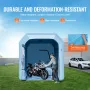 Inflatable Paint Booth, 9.8 x 8.2 x 8.2 ft/3 x 2.5 x 2.5 m Inflatable Spray Booth, with 550W Powerful Blower and Air Filter Syst