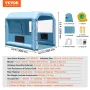 Inflatable Paint Booth, 9.8 x 8.2 x 8.2 ft/3 x 2.5 x 2.5 m Inflatable Spray Booth, with 550W Powerful Blower and Air Filter Syst