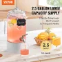 Drik dispenser, 1 gallon drik dispensere til fester, glasjuice