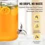 Drik dispenser, 1 gallon drik dispensere til fester, glasjuice