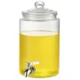 Beverage Dispenser, 1 Gallon Drink Dispensers for Parties, Glass Juice Dispenser with Stainless Steel Spigot, Iced Tea Lemonade 