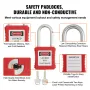 Elektrisk lockout -tagout -kit, 26 pcs Safety Loto Kit