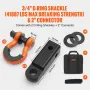 Polyester Heavy Duty Tow Strap Recovery Kit 3" x 30 ft/7.6 cm x 9.1 m (MBS-36,000 lbs/16,329 kg) Winch Strap, Triple Reinforced 