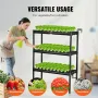 Hydroponics Growing System, 108 Sites 3 Layers, Dark Grey PVC Pipes Hydroponic Grow Kit with Water Pump, Timer, Baskets and Spon