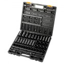 Impact Socket Set 1/2 inches 43 Piece Impact Sockets, Standard Socket Assortment, 1/2 inches Drive Socket Set 6-Point Sockets