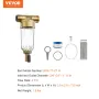 Spin Down-filter, 40 mikron hele husets sedimentfilter til