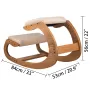 Ergonomic Kneeling Chair 99.8 kg Load Capacity Kneeling Posture Desk Chair Stool with Hip Cushion Kneeling Ergonomic Stool for H