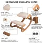 Ergonomic Kneeling Chair 99.8 kg Load Capacity Kneeling Posture Desk Chair Stool with Hip Cushion Kneeling Ergonomic Stool for H