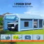 Inflatable Paint Booth, 32.8 x 21 x 14.8 ft/10 x 6.4 x 4.5 m Inflatable Spray Booth, with 1100W+750W Powerful Blowers and Air Fi