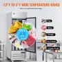 Commercial Freezer 20.12 Cu.ft, Reach In Upright Freezer Single Door, Auto-Defrost Stainless Steel Reach-in Freezer with 3 Adjus