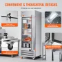 Commercial Freezer 20.12 Cu.ft, Reach In Upright Freezer Single Door, Auto-Defrost Stainless Steel Reach-in Freezer with 3 Adjus