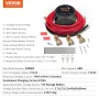 Dual Battery Isolator Kit, 12V 140Amp, Manual and Auto Modes VSR Voltage Sensitive Relay with LCD Screen, Smart Battery Isolator