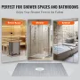 Bruser kantsten Kit, 1219x1524mm brusepanesæt med 50,8 mm PVC