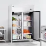Commercial Refrigerator 38.83 Cu.ft, Reach In Upright Refrigerator 2 Doors, Auto-Defrost Stainless Steel Reach-in Refrigerator w
