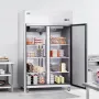 Commercial Freezer 38.83 Cu.ft, Reach In Upright Freezer 2 Doors, Auto-Defrost Stainless Steel Reach-in Freezer with 6
