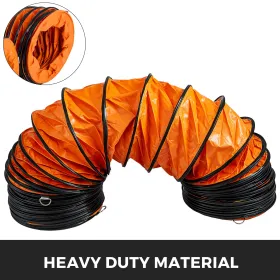 25 ft PVC Fleksibel kanal, der hører til 250 mm/10 "Diameter