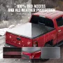 Truck Bed Cover, Roll Up Truck Bed Tonneau Cover, Compatible with 2019-2024 Chevy Silverado GMC Sierra 1500 (NOT FIT 19-24 Class