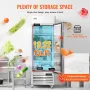 Commercial Refrigerator 20.12 Cu.ft, Reach In Upright Refrigerator Single Door, Auto-Defrost Stainless Steel Reach-in