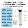 Talking World Globe, 9 in/228.6 mm, Interactive Globe for Kids Early Learning Teaching, Educational Globe with Smart Talking Pen