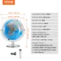 Talking World Globe, 9 in/228.6 mm, Interactive Globe for Kids Early Learning Teaching, Educational Globe with Smart Talking Pen
