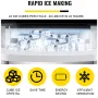 Bordplade isproducent vand dispenser 40 lbs bærbar ismaskine