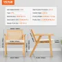 Rattan Chair, Mid Century Modern Dining Chair with Armrest, Upholstered Chair with Rattan Back, Retro Rattan Dining Room Kitchen