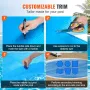 Solar Pool Cover, Φ10 ft Round Solar Blanket for Pools, Inground Above Ground Swimming Pool Solar Cover, 15 mil Solar Covers Blu