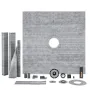Bruser kantkast, 1828x1828mm bruserpande med 50,8 mm PVC