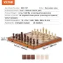Magnetic Wooden Chess Set, 15 inch/38.1 cm 2-IN-1 Chess Checkers Game Set, Folding Chess Board Games for Adults Kids, 2 Queens P