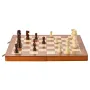Magnetic Wooden Chess Set, 15 inch/38.1 cm 2-IN-1 Chess Checkers Game Set, Folding Chess Board Games for Adults Kids, 2 Queens P