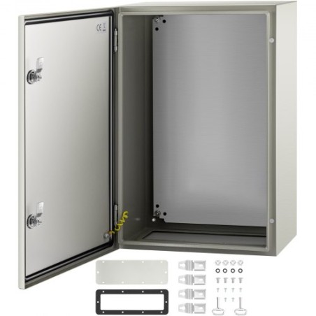 NEMA Steel Enclosure, 24 x 16 x 10\'\' NEMA 4X Steel Electrical Box, IP66 Waterproof & Dustproof, Outdoor/Indoor Electrical
