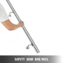 Stair Handrail 6ft Stair Rail Stainless Steel Modern Handrails for Stairs 200lbs Capacity Indoor Handrail for Stairs Wall Mounte