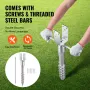 Ingen graveanker, 1 pakke 3,94 x 2,76 x 27,56 i DIY-skrue i