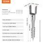 Ingen graveanker, 1 pakke 3,94 x 2,76 x 27,56 i DIY-skrue i