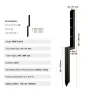 Fence Post Anchor Repair Kit, 2 Pack Inner Diameter 2 x2 Inches Heavy Duty Steel Fence Post Support Stakes, Anchor Ground Spike 