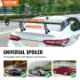 Universal Rear Spoiler GT Style Adjustable Trunk Wing Car Racing 43.3"/110 cm
