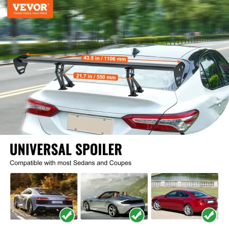 Universal bagspoiler GT Style Justerbar bagagerum Wing Car