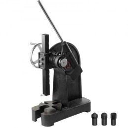 Arbor Press, 3 Ton Ratchet Type Arbor Press, Ratchet Leverage Arbor Press with Handwheel, 12.2" Maximum Height, Cast Iron