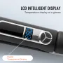 Hair Straightener, 1.5-inch Titanium Flat Iron, Negative Ions Hair Straightener Flat Iron with LCD Display and 25 Temp Levels - 