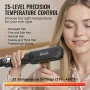 Hårtretøjler 1,5-tommer titanium fladjern og negativ ion 25