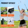 Badminton Net Set, Outdoor Backyard Beach Park Badminton Net, Portable Badminton Equipment Set, Adults Kids Badminton Net with P
