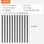 Staircase Metal Balusters, 38'' x 1'' Flat Aluminum Alloy Decorative Banister Spindles, 72 Pack Deck Baluster with Screws, Class