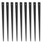 Staircase Metal Balusters, 38'' x 1'' Flat Aluminum Alloy Decorative Banister Spindles, 72 Pack Deck Baluster with Screws, Class