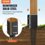 Hegn efter ankerjordspike, 4 pakning 24 x 4 x 4 tommer ydre