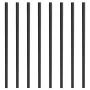 Trappe Metal Balusters, 820x25x5mm flad aluminiumslegering