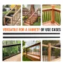 Staircase Metal Balusters, 3/4'' Round x 32'' Long Aluminum Decorative Banister Spindles, 101 Pack Deck Baluster with Screws, Cl