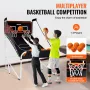 Foldbar indendørs dobbeltskud basketball arkade spil 2 spiller